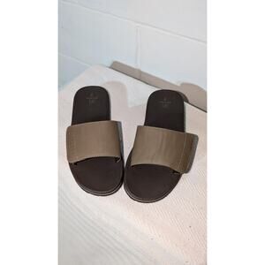 George Brown Slide Sandals Casual Summer Shoes Hook and Loop Top Size 7